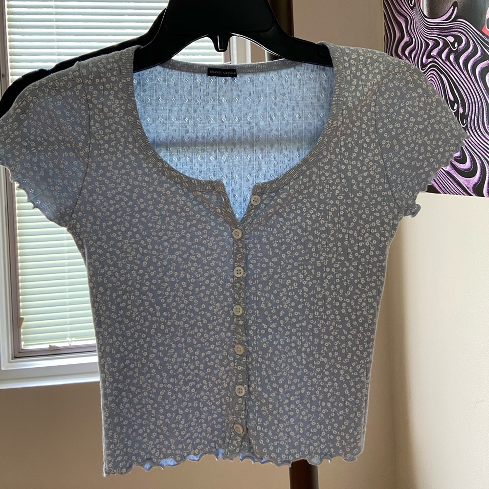 Brandy Melville Zelly Ruffle Top